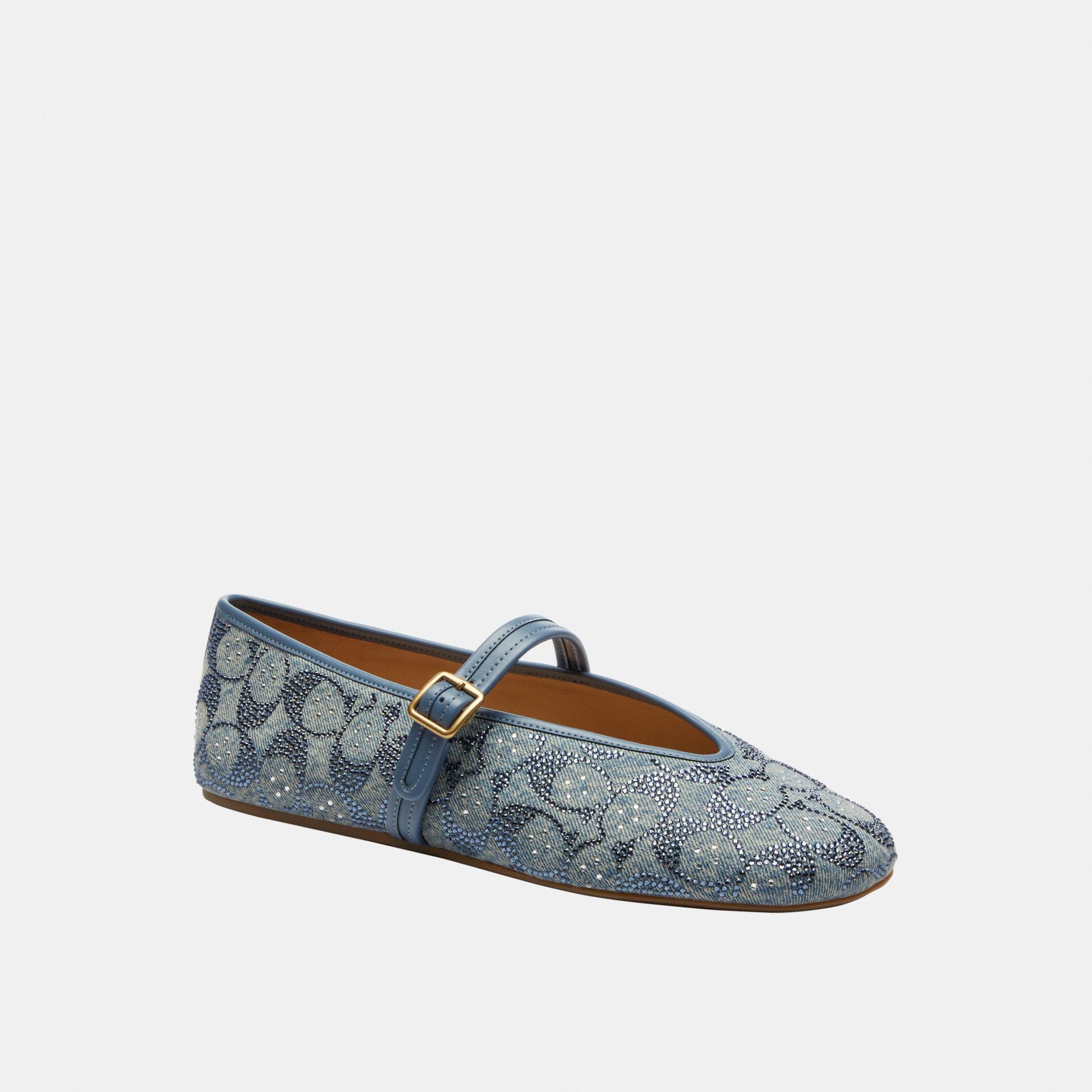 CEX12-Mary Jane in Crystal Signature Denim-Denim.
