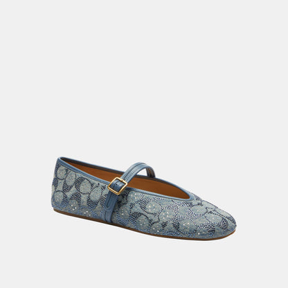 CEX12-Mary Jane in Crystal Signature Denim-Denim.