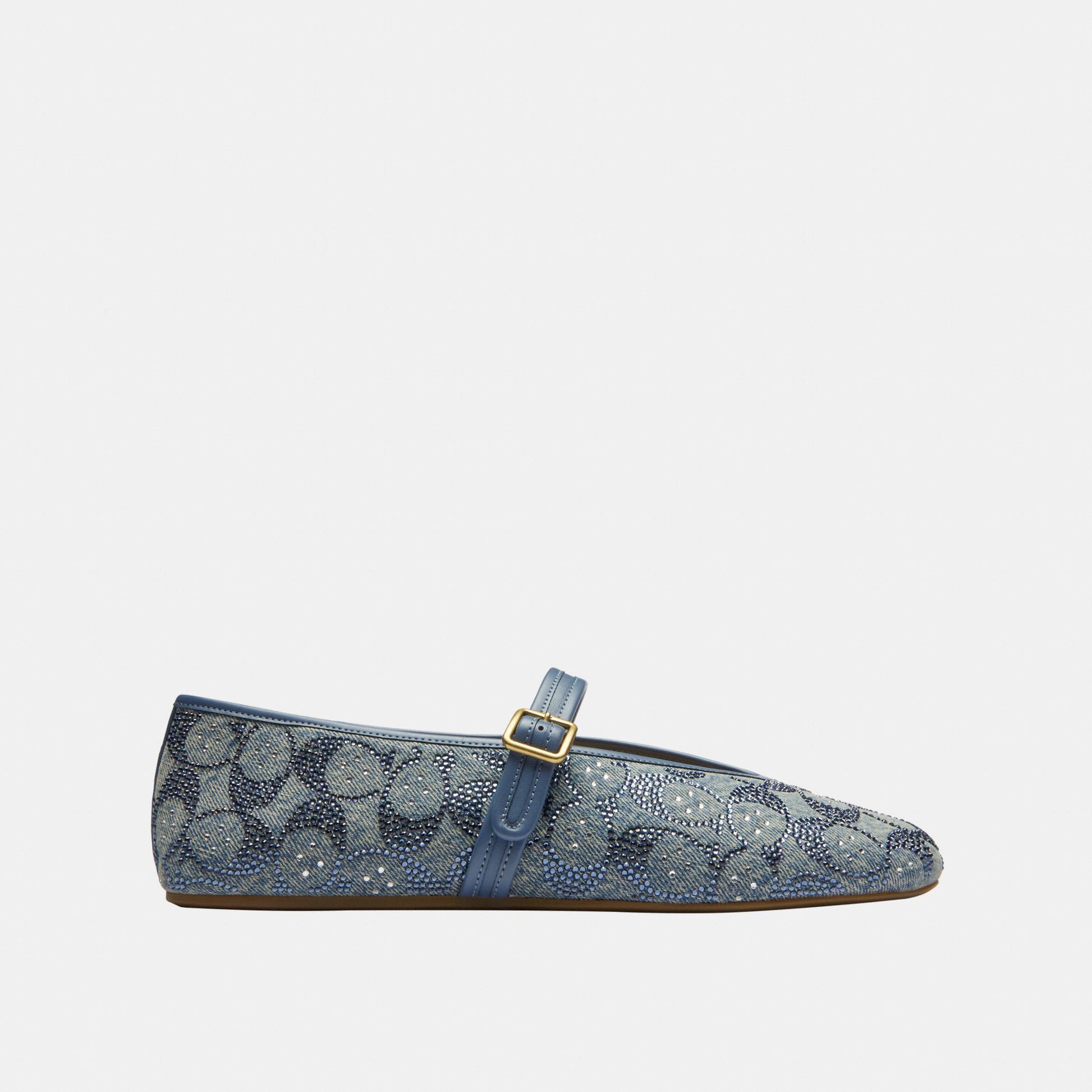 CEX12-Mary Jane in Crystal Signature Denim-Denim.