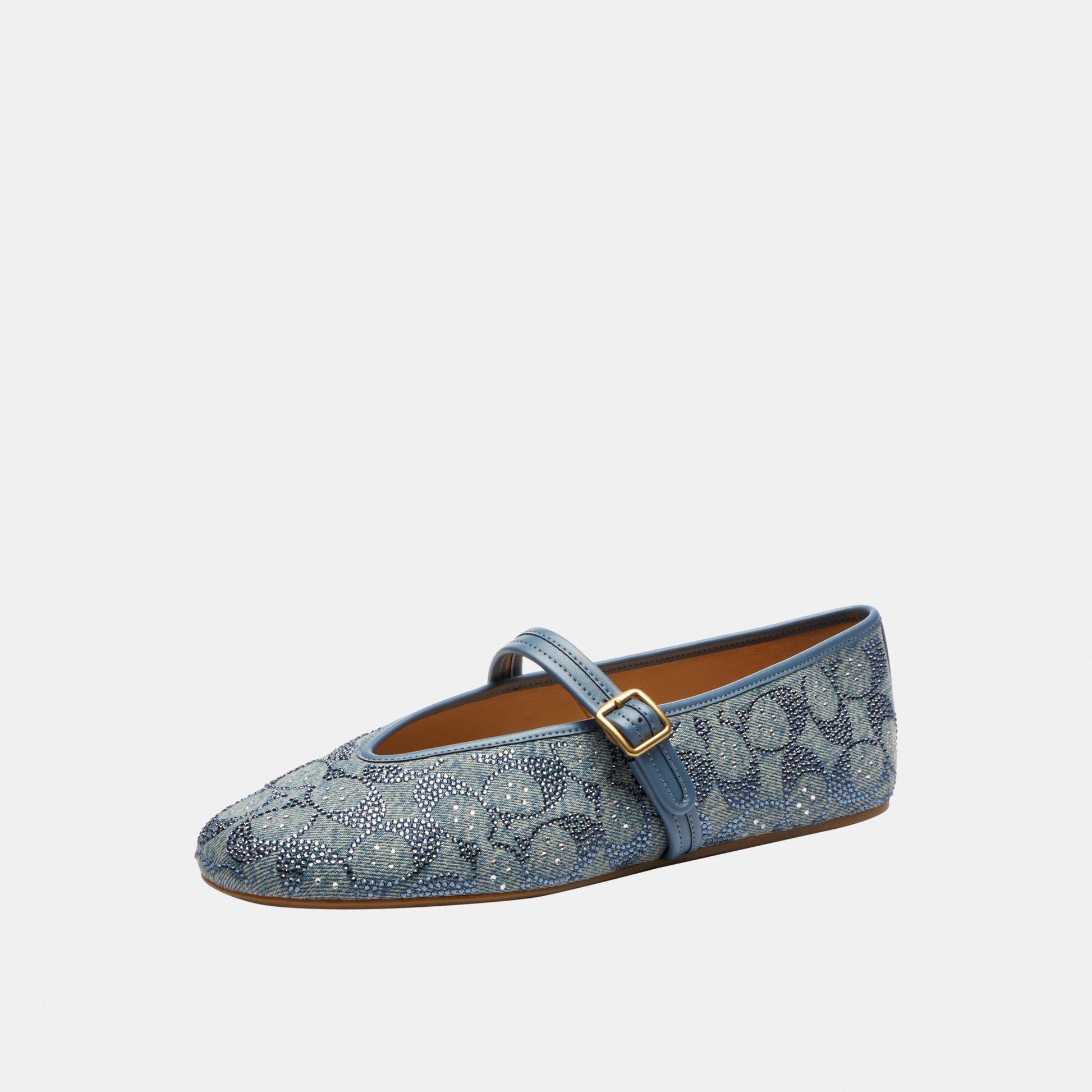 CEX12-Mary Jane in Crystal Signature Denim-Denim.