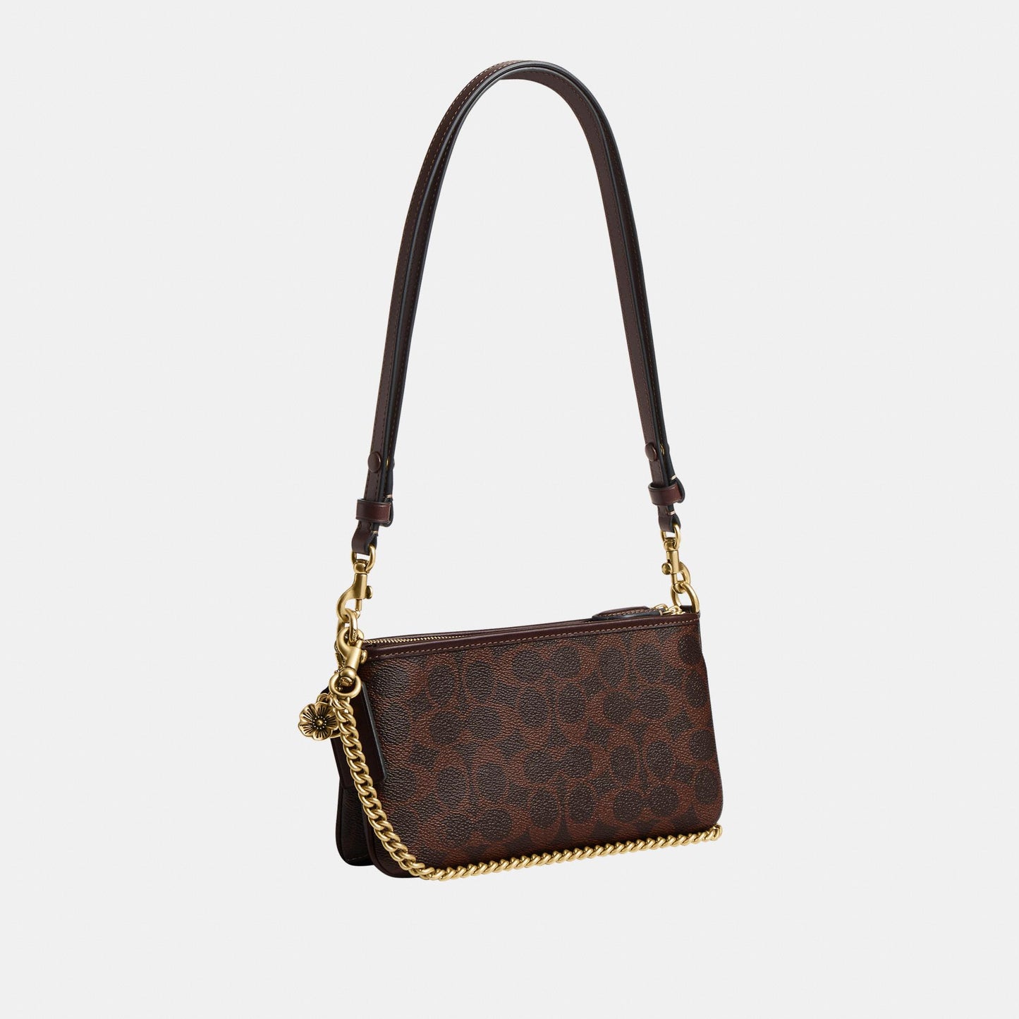 CEY53-Audrey Crossbody Bag in Signature Canvas-B4/Maple