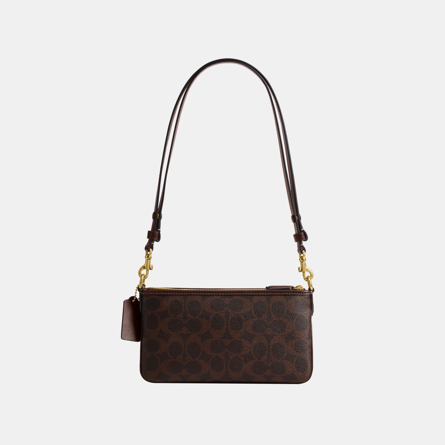 CEY53-Audrey Crossbody Bag in Signature Canvas-B4/Maple
