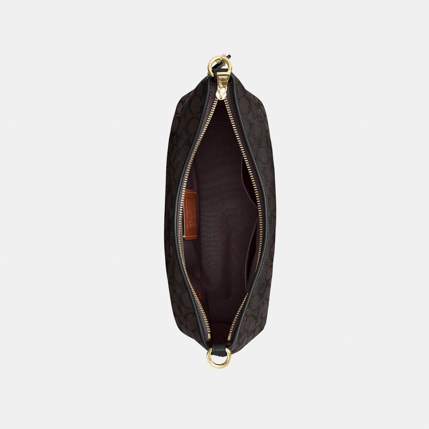 CEY95-Laurel Shoulder Bag in Signature Canvas-Im/Walnut/Black