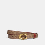 CF807-Sculpted C Buckle Cut To Size Reversible Belt, 25 Mm-B4/Tan Rust