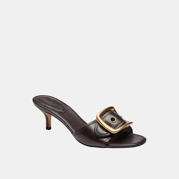 Margot Sandal with Oversized Buckle in Loved Leather