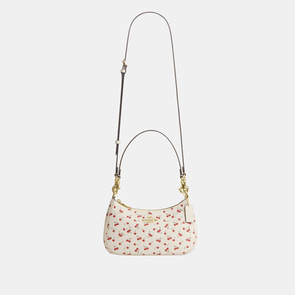 CFG01-Teri Shoulder Bag with Cherry Print-Im/Chalk Multi