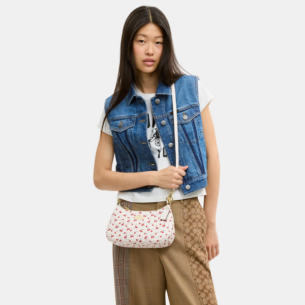 Teri Shoulder Bag with Cherry Print