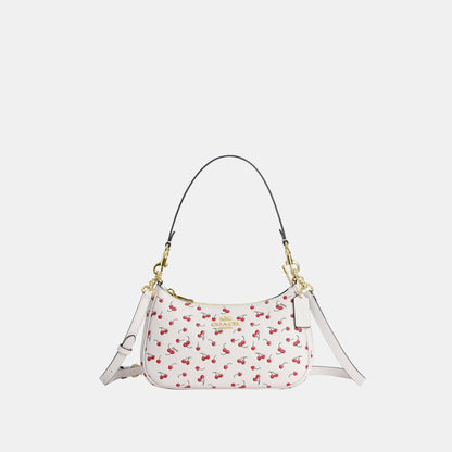 CFG01-Teri Shoulder Bag with Cherry Print-Im/Chalk Multi