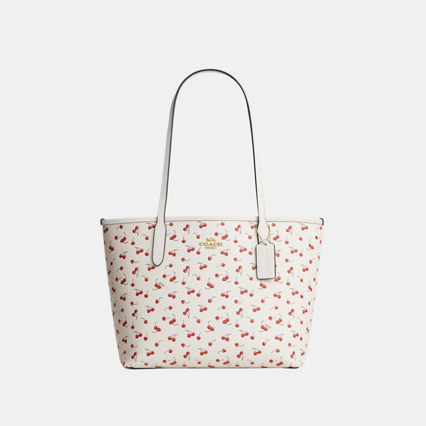 Medium City Tote in Cherry Print