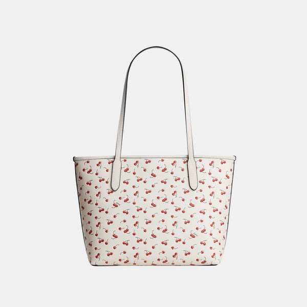 Medium City Tote in Cherry Print