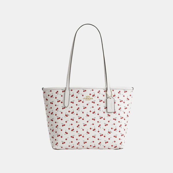 Medium City Tote in Cherry Print