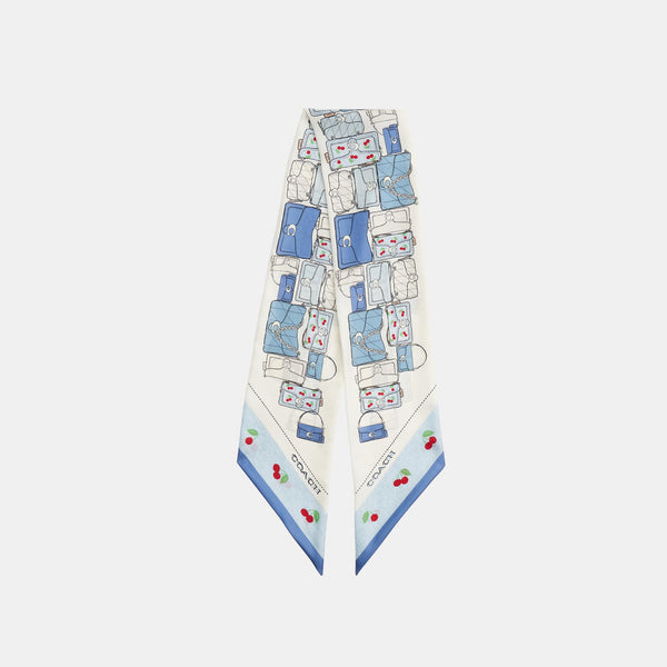 Tabby Cherry Printed Silk Wide Skinny