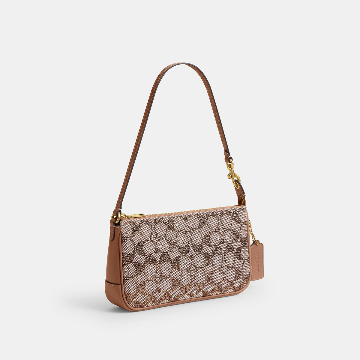 CFG63-Plaza Bag in Crystal Signature Jacquard-B4/Mushroom