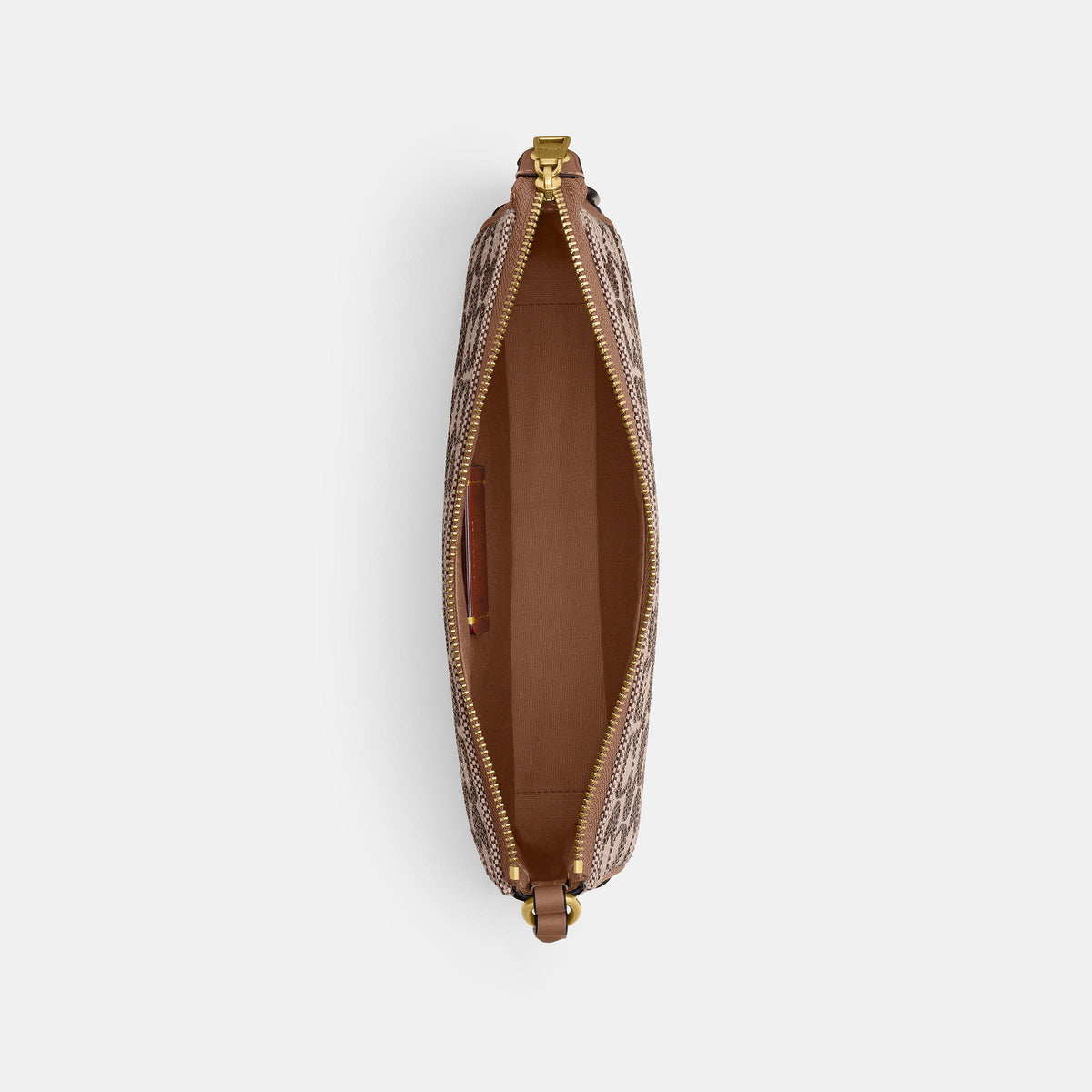 CFG63-Plaza Bag in Crystal Signature Jacquard-B4/Mushroom