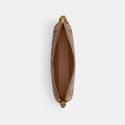 CFG63-Plaza Bag in Crystal Signature Jacquard-B4/Mushroom