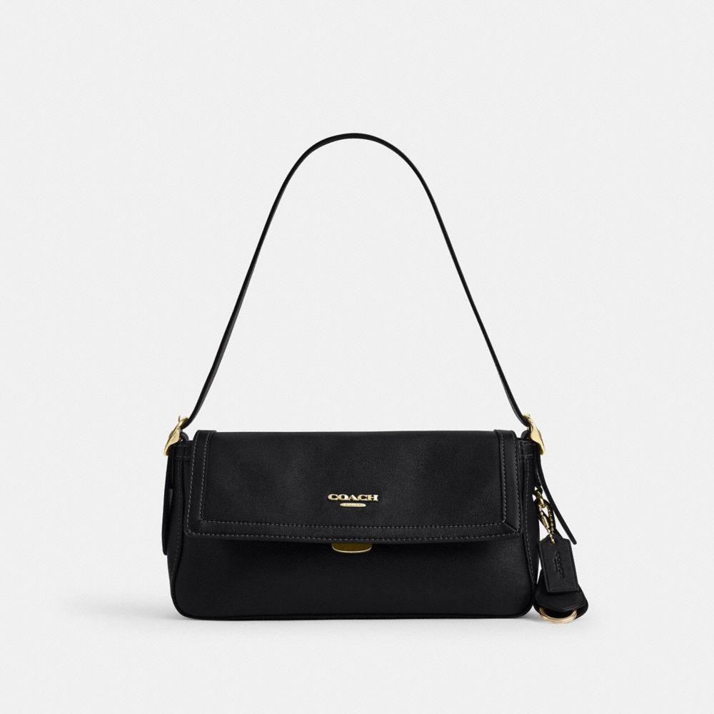 CFK02-Etta Small Flap Shoulder Bag-Im/Black