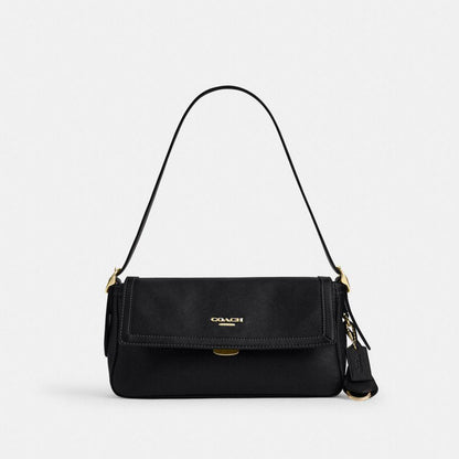 CFK02-Etta Small Flap Shoulder Bag-Im/Black