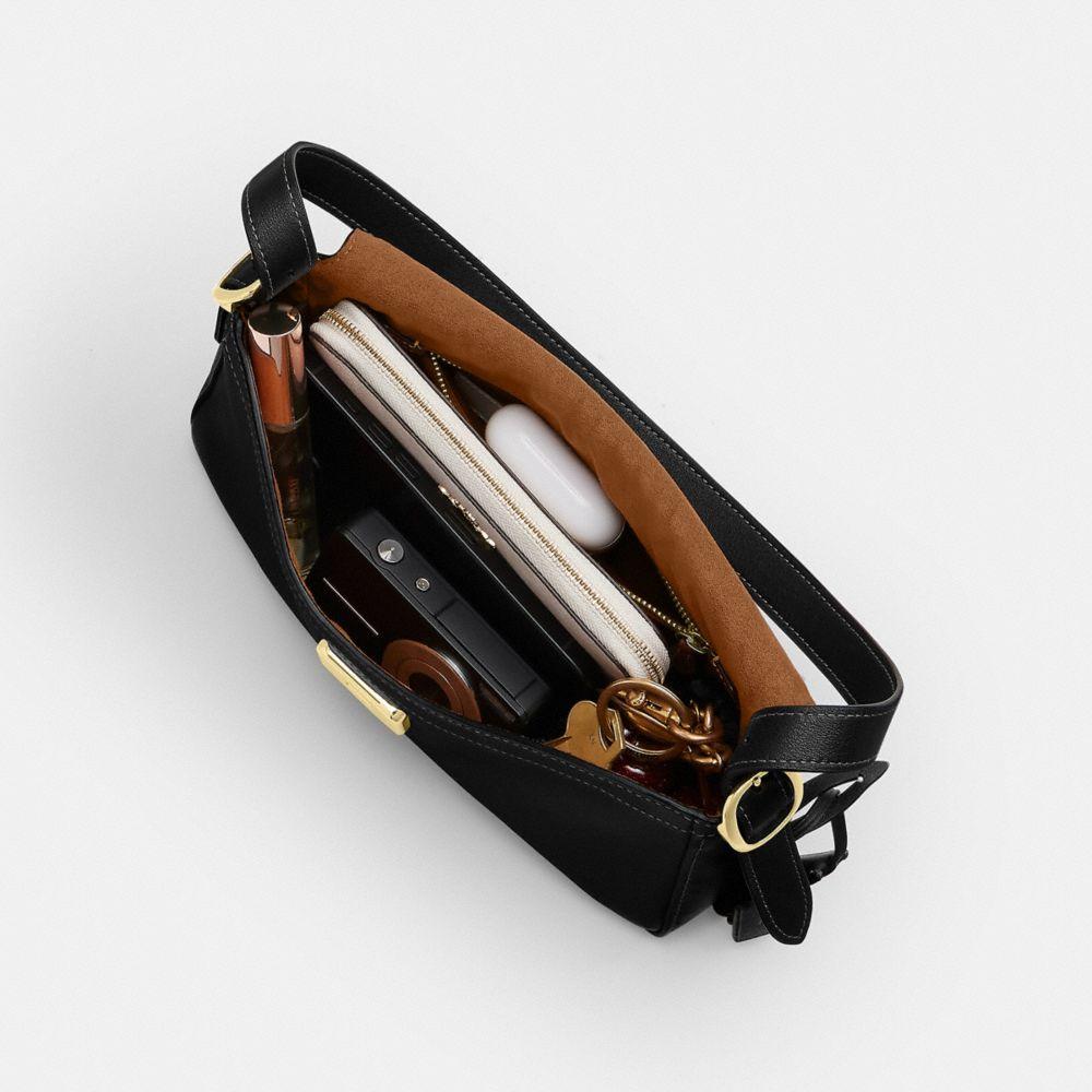 CFK02-Etta Small Flap Shoulder Bag-Im/Black