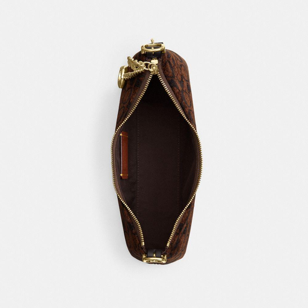 CFN74-Emeilia Shoulder Bag in Signature Chenille-Im/Truffle