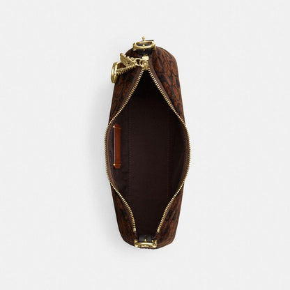 CFN74-Emeilia Shoulder Bag in Signature Chenille-Im/Truffle