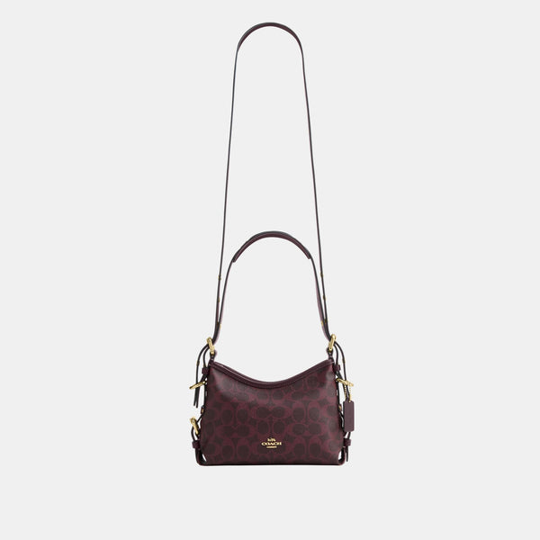 Laurel Shoulder Bag 22 with Buckles in Signature Canvas