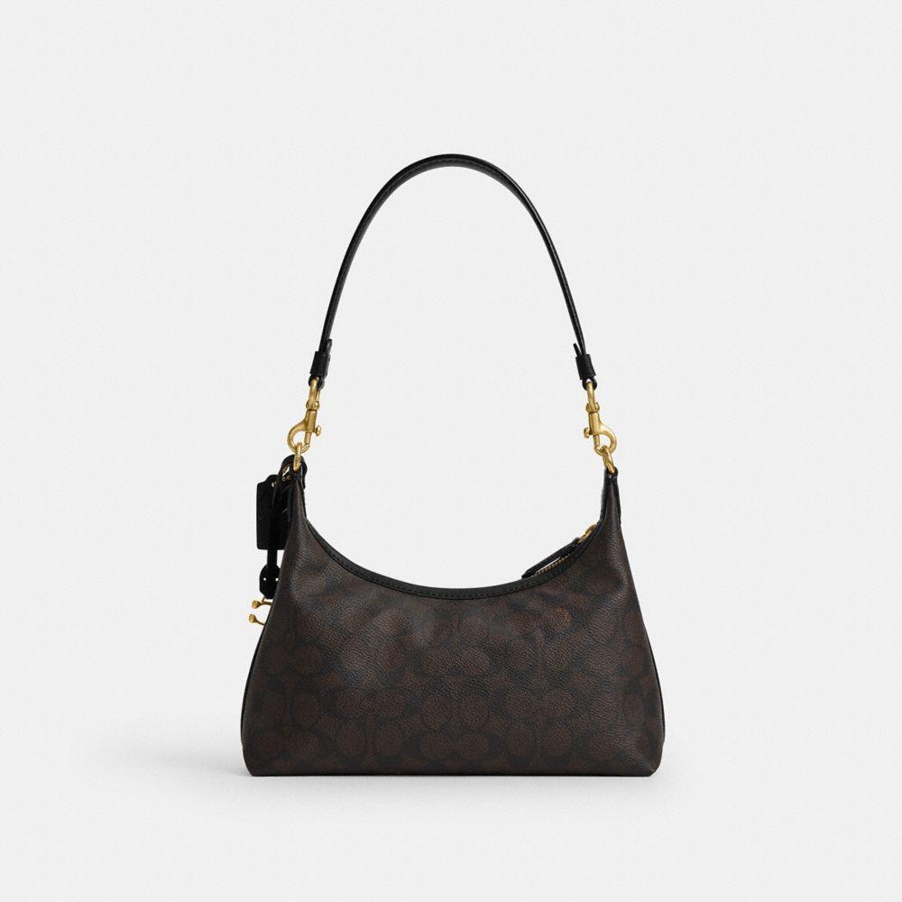 CFQ68-Juliet Shoulder Bag 25 in Signature Upcraftedleather-B4/Walnut Black