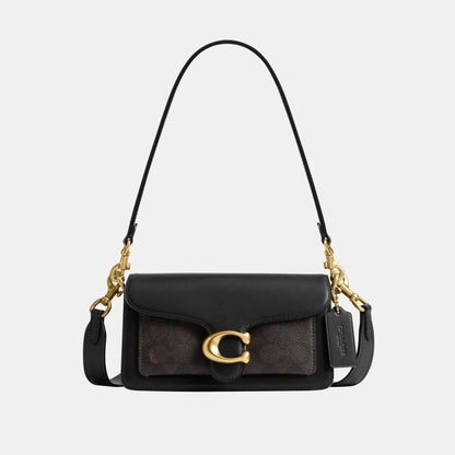 CFQ86-Signature Upcraftedleather Tabby Shoulder Bag 20-B4/Walnut Black
