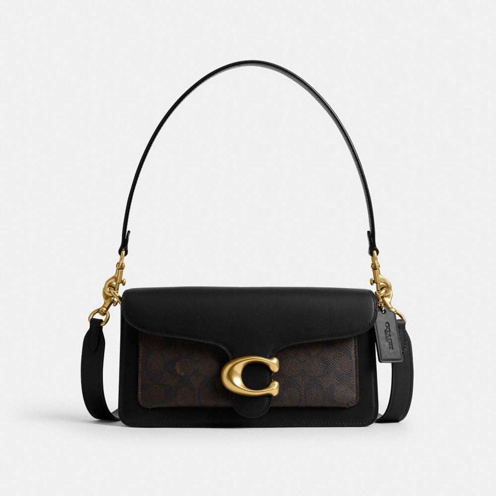 CFQ87-Tabby Shoulder Bag 26 in Signature Upcraftedleather-B4/Walnut Black