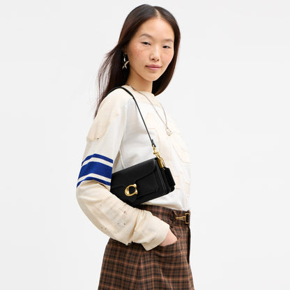 CFQ98-Soft Tabby Shoulder Bag 20-B4/Black
