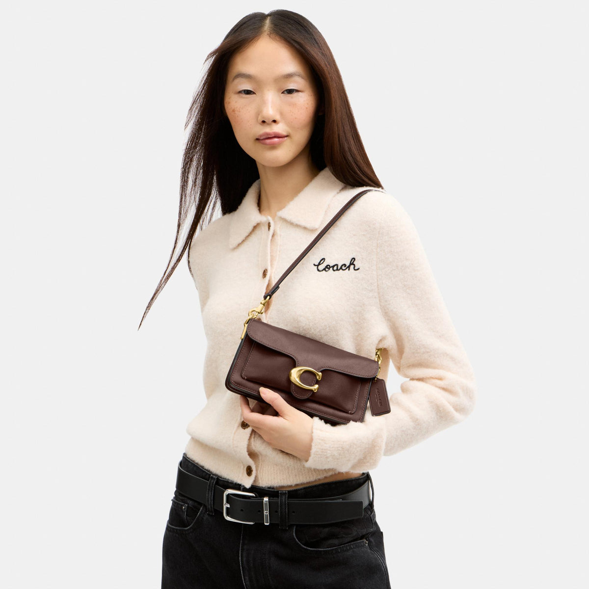 CFQ98-Soft Tabby Shoulder Bag 20-B4/Maple