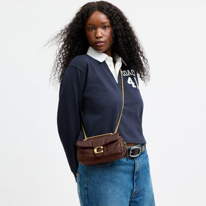 CFR07-Tabby Shoulder Bag 20 with Quilting-B4/Maple