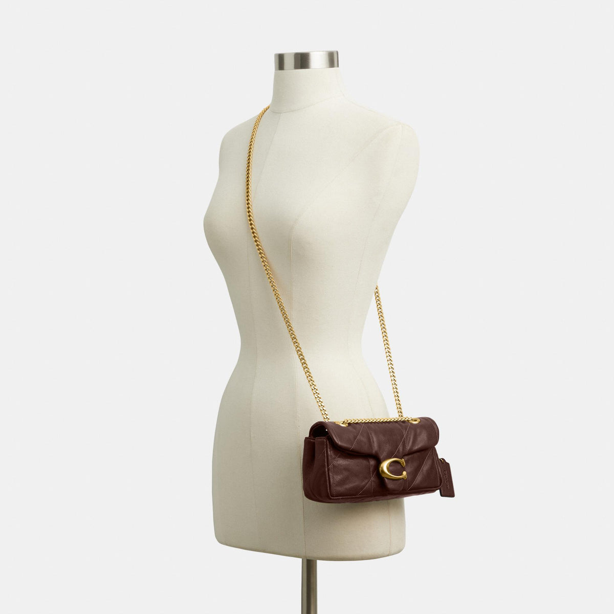 CFR07-Tabby Shoulder Bag 20 with Quilting-B4/Maple