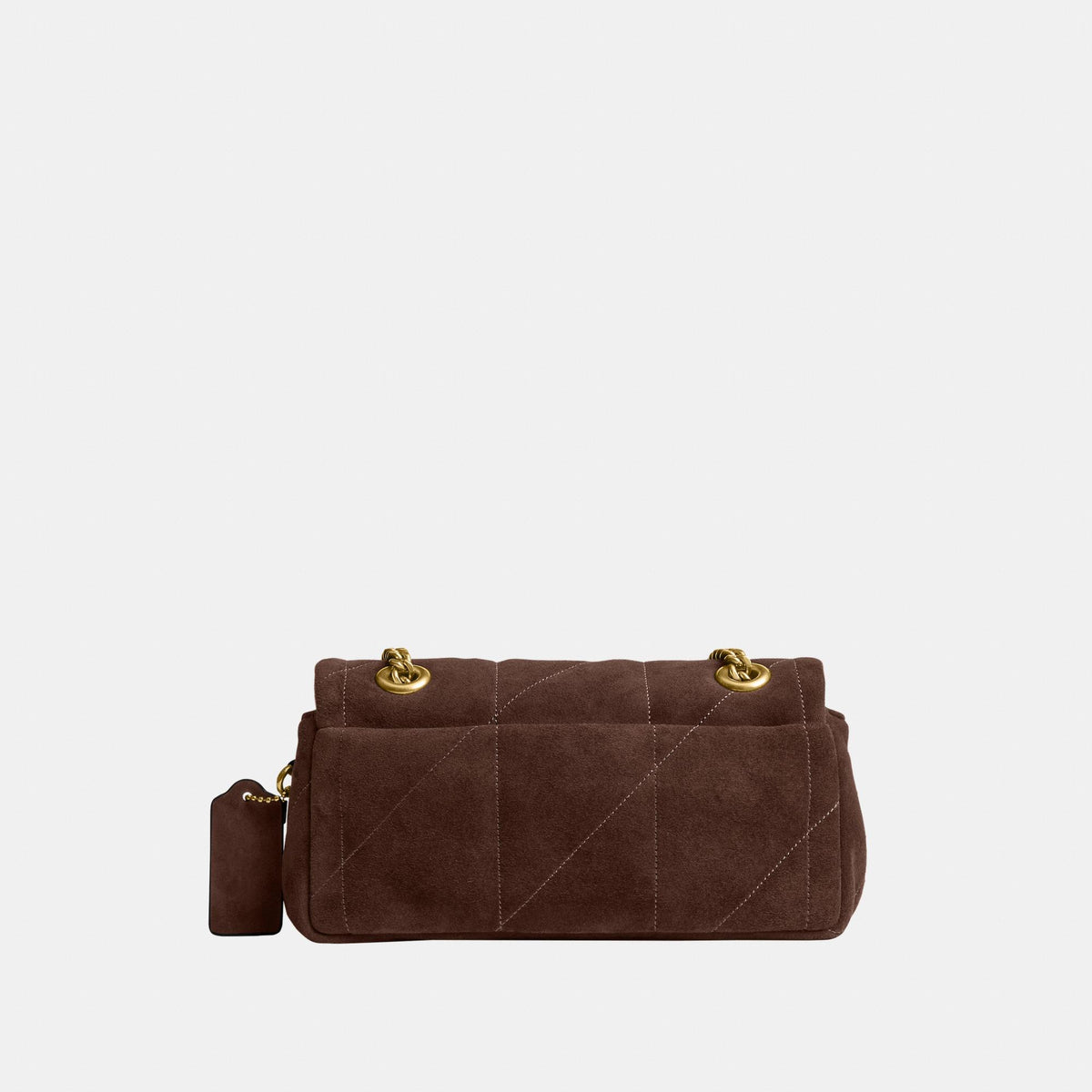 CFR08-Tabby Shoulder Bag 20 with Quilting-B4/Dark Chocolate