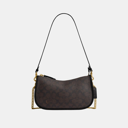 CFR42-Signature Upcraftedleather Waverly Bag-B4/Walnut Black
