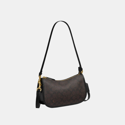 CFR42-Signature Upcraftedleather Waverly Bag-B4/Walnut Black