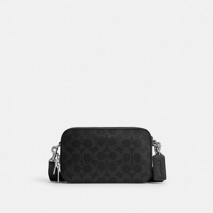 CFT68-Clinton Crossbody Bag in Signature Upcraftedleather-Black Signature