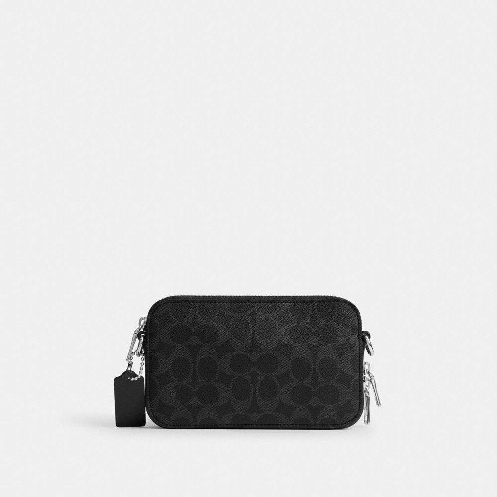 CFT68-Clinton Crossbody Bag in Signature Upcraftedleather-Black Signature