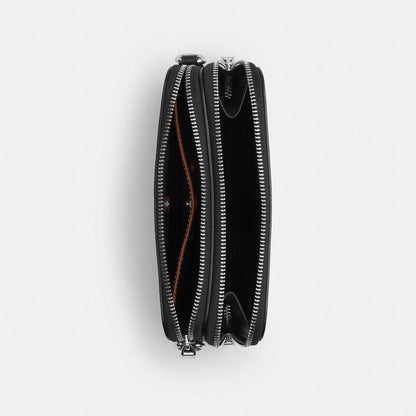 CFT68-Clinton Crossbody Bag in Signature Upcraftedleather-Black Signature