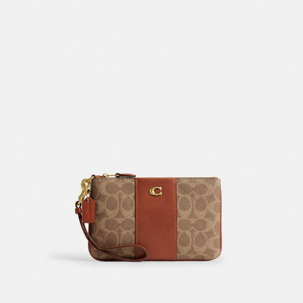 Essential Small Wristlet in Signature Upcraftedleather