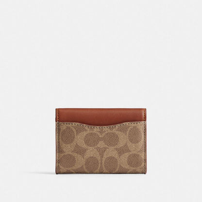 CFY59-Essential Flap Card Case in Signature Upcraftedleather-B4/Tan Caramel