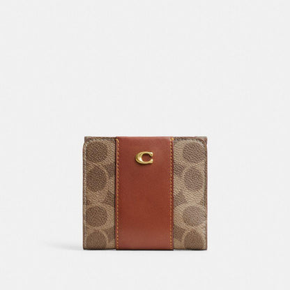 CFY62-Essential Slim Billfold Wallet in Signature Upcraftedleather-B4/Tan Caramel