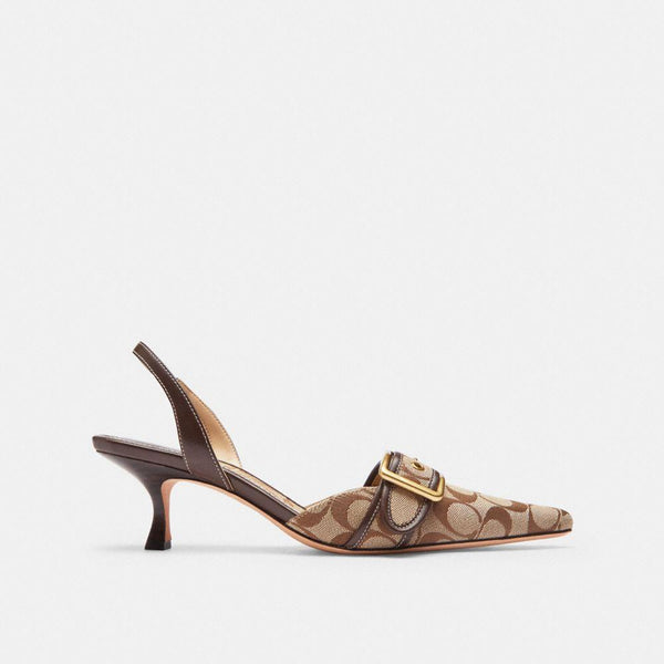 Margot Slingback in Signature Sateen Jacquard