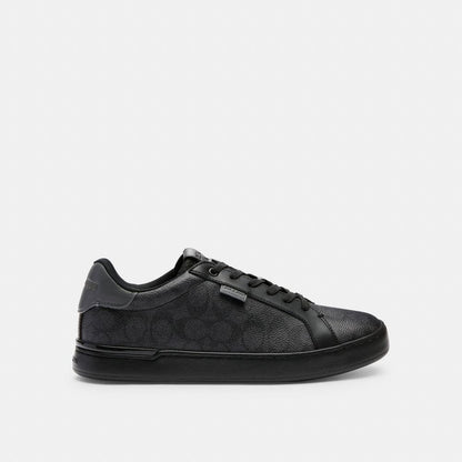 CG999-Lowline Low Top Sneaker In Signature Canvas-Charcoal/Grey