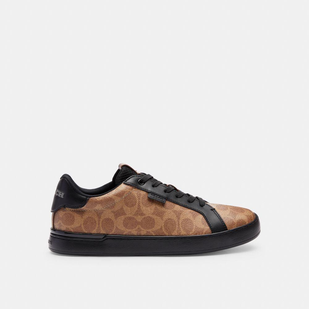 CG999-Lowline Low Top Sneaker In Signature Canvas-Tan Black