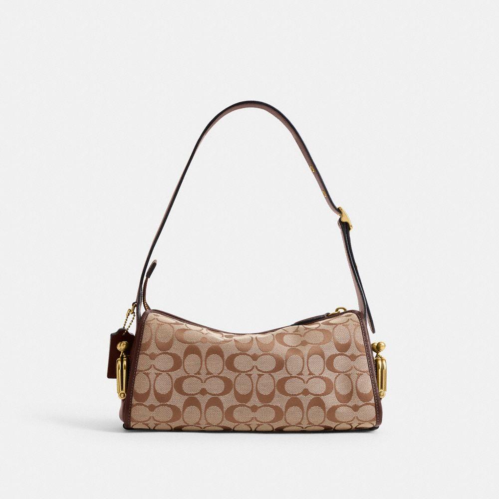 CGB17-Turnlock Haversack Bag 27 in Signature Jacquard-B4/Khaki Maple