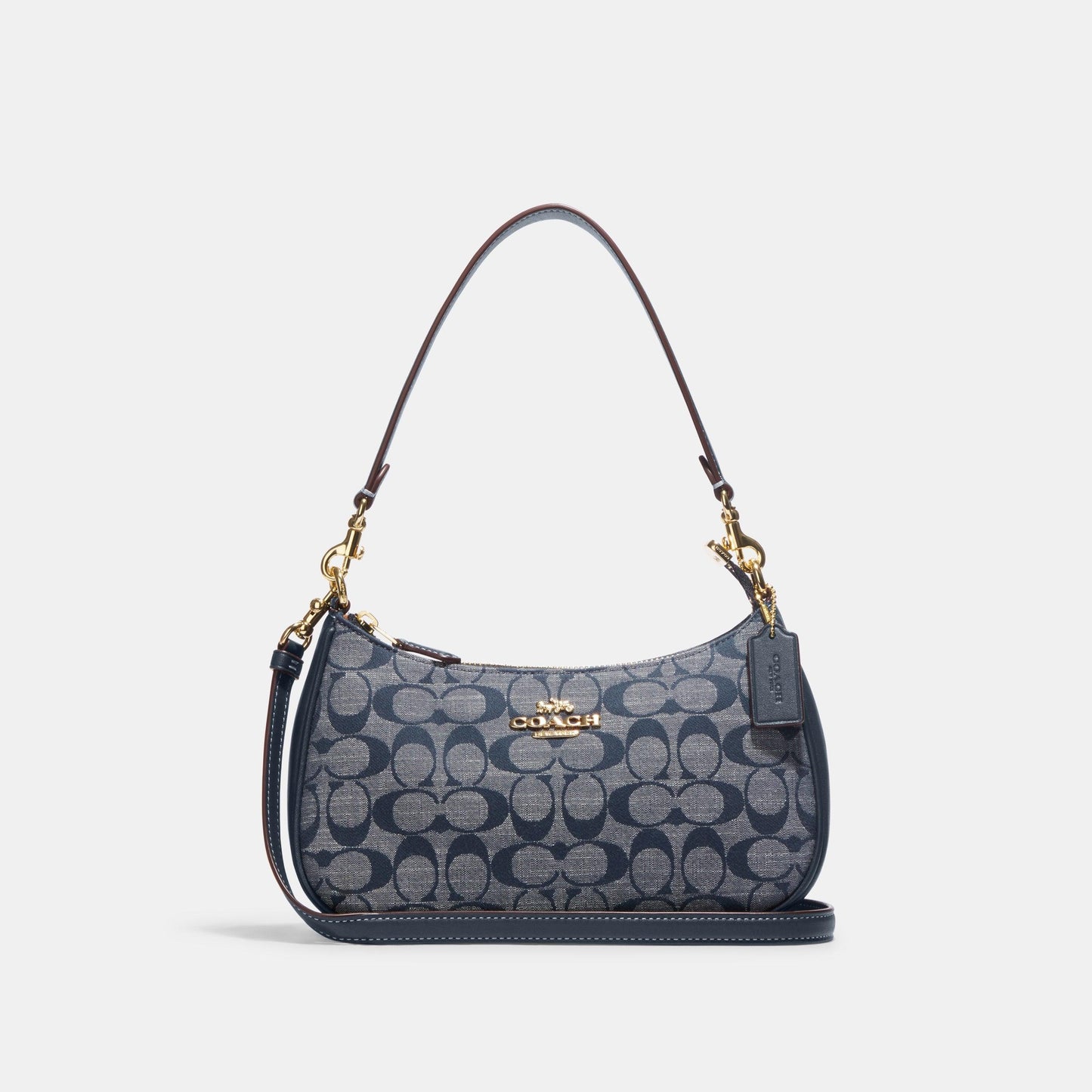 CH139-Teri Shoulder Bag In Signature Chambray-Im/Denim Multi