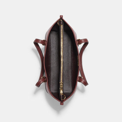 CH228-Mollie Tote 25 In Signature Chambray-Im/Wine Multi