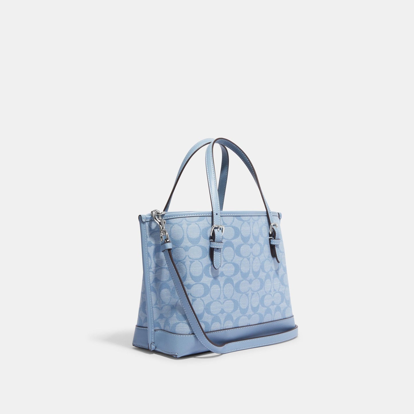 CH228-Mollie Tote 25 In Signature Chambray-Sv/Cornflower Multi