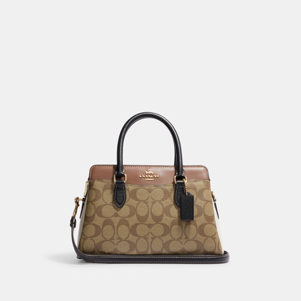 Mini Darcie Carryall In Colorblock Signature Canvas