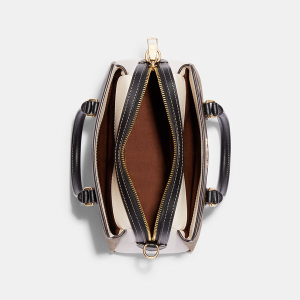 Mini Darcie Carryall In Colorblock Signature Canvas